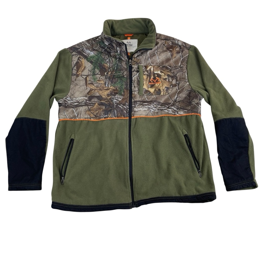 Realtree Camo Realtree Xtra Fleece Full Zip Jacket Mens XL  Hunting Hiking